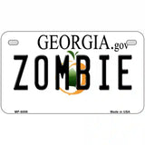 Zombie Georgia Novelty Metal License Plate 7" x 4" (MP)