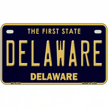 Delaware Novelty Metal License Plate 7" x 4" (MP)