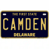 Camden Delaware Novelty Metal License Plate 7" x 4" (MP)