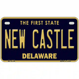 New Castle Delaware Novelty Metal License Plate 7" x 4" (MP)