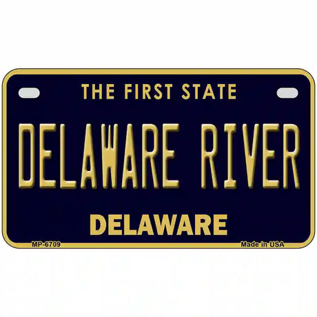 Delaware River Delaware Novelty Metal License Plate 7" x 4" (MP)