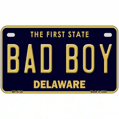 Bad Boy Delaware Novelty Metal License Plate 7" x 4" (MP)