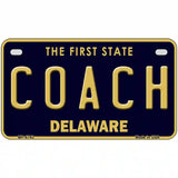 Coach Delaware Novelty Metal License Plate 7" x 4" (MP)