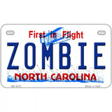 Zombie North Carolina Novelty Metal License Plate 7" x 4" (MP)