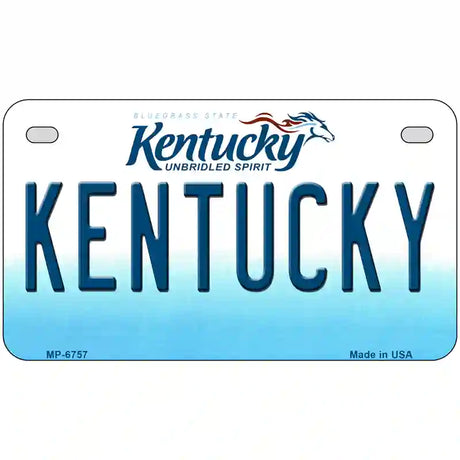 Kentucky Novelty Metal License Plate 7" x 4" (MP)