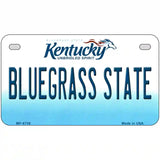 Bluegrass State Kentucky Novelty Metal License Plate 7" x 4" (MP)