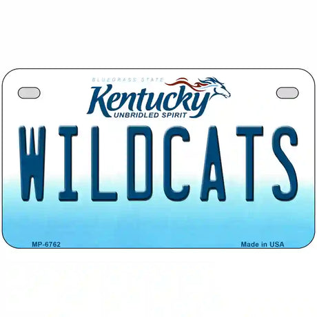 Wildcats Kentucky Novelty Metal License Plate 7" x 4" (MP)