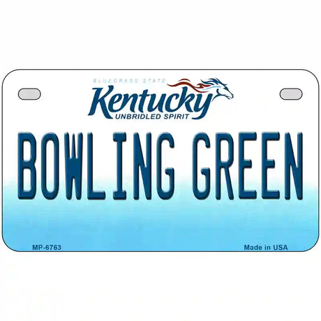 Bowling Green Kentucky Novelty Metal License Plate 7" x 4" (MP)