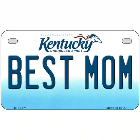 Best Mom Kentucky Novelty Metal License Plate 7" x 4" (MP)