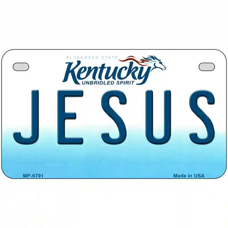 Jesus Kentucky Novelty Metal License Plate 7" x 4" (MP)