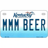 MMM Beer Kentucky Novelty Metal License Plate 7" x 4" (MP)