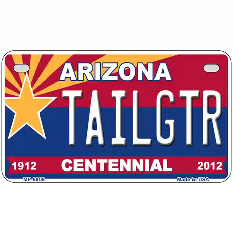 Arizona Centennial Tailgtr Novelty Metal License Plate 7" x 4" (MP)