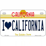 I Love California Novelty Metal License Plate 7" x 4" (MP)