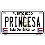 Princesa Puerto Rico Metal Novelty License Plate 7" x 4" (MP)