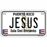 Jesus Puerto Rico Metal Novelty License Plate 7" x 4" (MP)