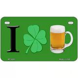 Shamrock Beer Metal Novelty License Plate 7" x 4" (MP)