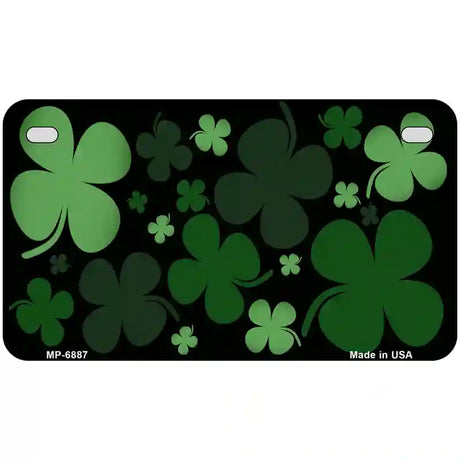 Clovers Metal Novelty License Plate 7" x 4" (MP)