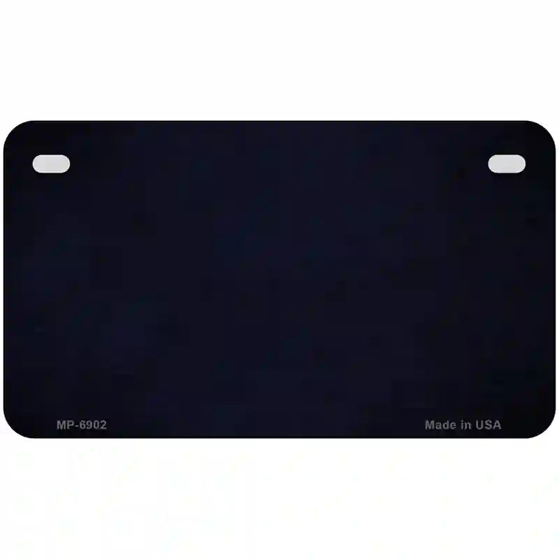 Blue Oil Rubbed Solid Metal Novelty License Plate 7" x 4" (MP)