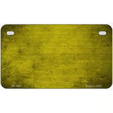 Yellow Oil Rubbed Solid Metal Novelty License Plate 7" x 4" (MP)