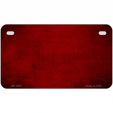 Red Oil Rubbed Solid Metal Novelty License Plate 7" x 4" (MP)