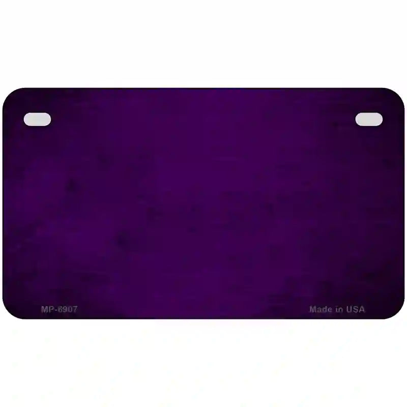 Purple Oil Rubbed Solid Metal Novelty License Plate 7" x 4" (MP)