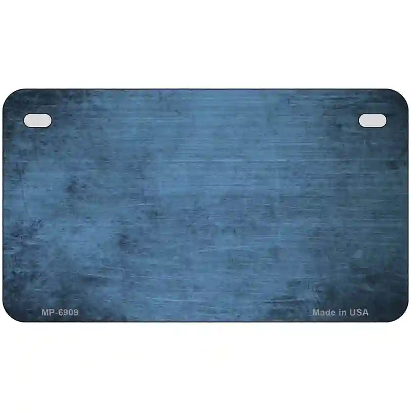 Light Blue Oil Rubbed Solid Metal Novelty License Plate 7" x 4" (MP)