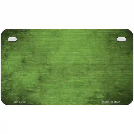 Lime Green Oil Rubbed Solid Metal Novelty License Plate 7" x 4" (MP)