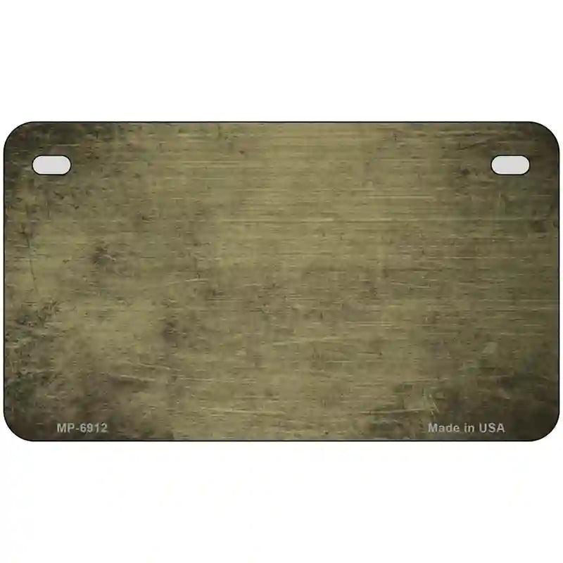 Gold Oil Rubbed Solid Metal Novelty License Plate 7" x 4" (MP)