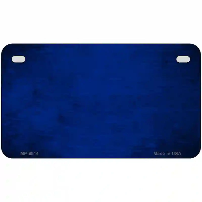 Royal Blue Oil Rubbed Solid Metal Novelty License Plate 7" x 4" (MP)