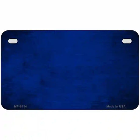 Royal Blue Oil Rubbed Solid Metal Novelty License Plate 7" x 4" (MP)