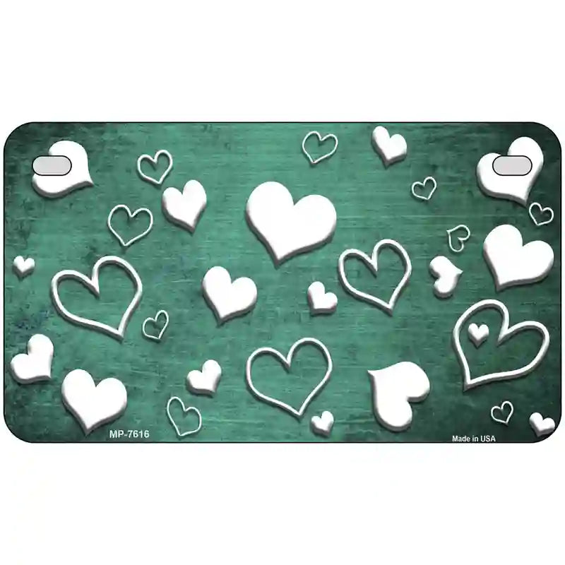 Mint White Love Oil Rubbed Metal Novelty License Plate 7" x 4" (MP)