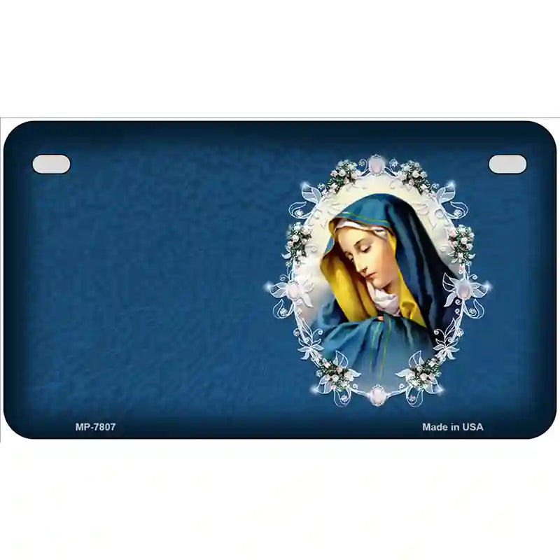 Virgin Mary Metal Novelty License Plate 7" x 4" (MP)