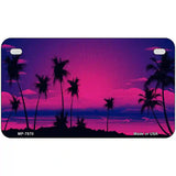 Sunset Pink Metal Novelty License Plate 7" x 4" (MP)