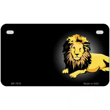 Lion Offset Metal Novelty License Plate 7" x 4" (MP)