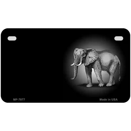 Elephants Offset Metal Novelty License Plate 7" x 4" (MP)