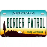 Border Patrol Arizona State Novelty Metal License Plate 7" x 4" (MP)