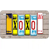 XOXO License Plate Art Novelty Metal License Plate 7" x 4" (MP)