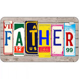 Father Wood License Plate Art Novelty Metal License Plate 7" x 4" (MP)