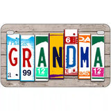 Grandma Wood License Plate Art Novelty Metal License Plate 7" x 4" (MP)