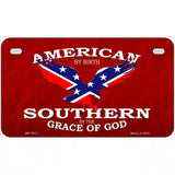 American By Birth Metal Novelty License Plate 7" x 4" (MP)