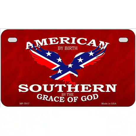 American By Birth Metal Novelty License Plate 7" x 4" (MP)