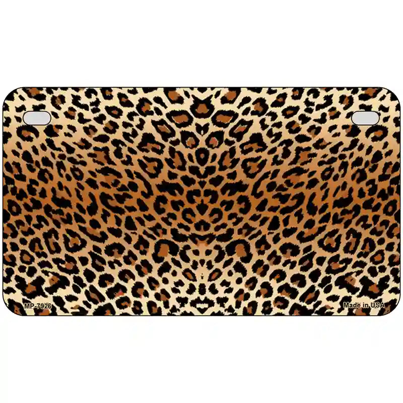 Cheetah Metal Novelty License Plate 7" x 4" (MP)