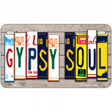 Gypsy Soul Wood License Plate Art Novelty Metal License Plate 7" x 4" (MP)