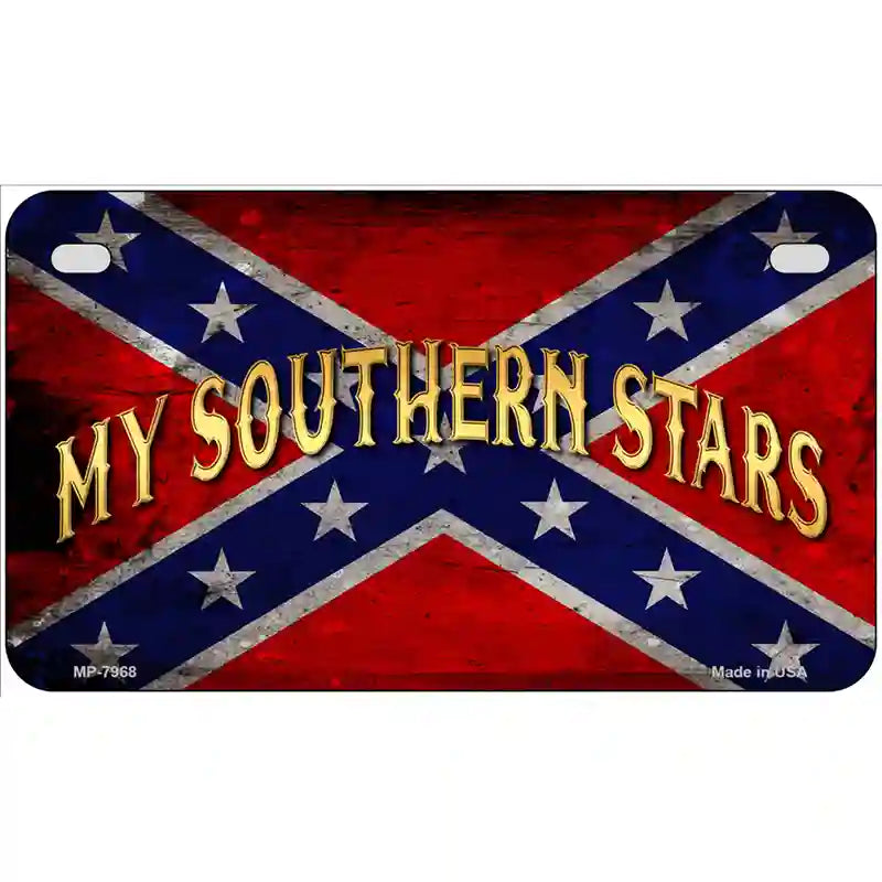 My Southern Stars Novelty Metal License Plate 7" x 4" (MP)