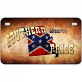 Southern Pride Missouri Novelty Metal License Plate 7" x 4" (MP)