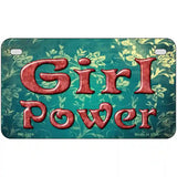 Girl Power Novelty Metal License Plate 7" x 4" (MP)