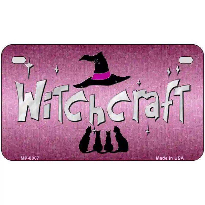 Witchcraft Novelty Metal License Plate 7" x 4" (MP)