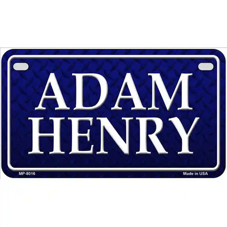 Adam Henry Novelty Metal License Plate 7" x 4" (MP)