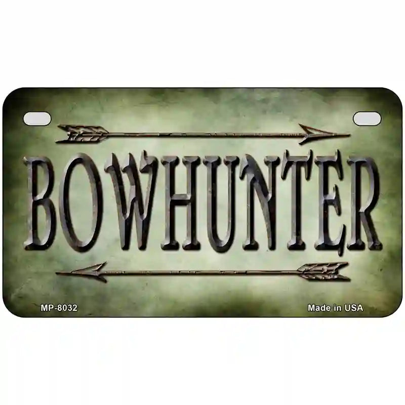 Bowhunter Novelty Metal License Plate 7" x 4" (MP)