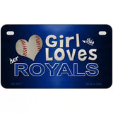 This Girl Loves Her Royals Novelty Metal License Plate 7" x 4" (MP)